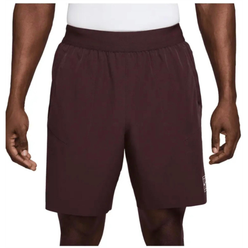 NIKE dri fit court short in maroon