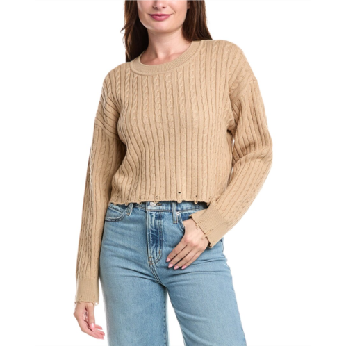 Sandro cropped wool-blend sweater