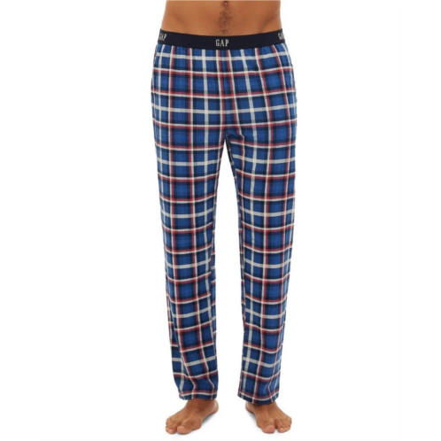 Gap mens lounge pants blue gray plaid waffle-knit jogger pajama 2-pack ups550