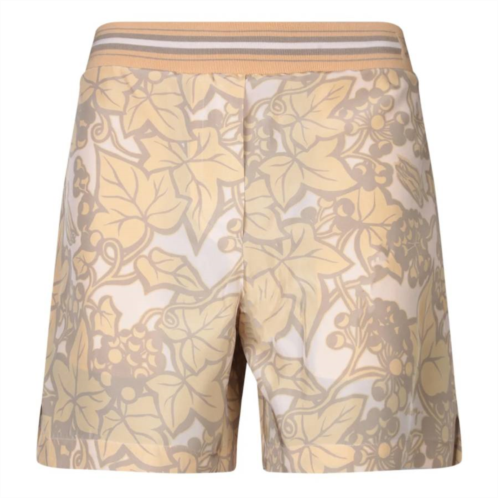 Burberry botanical-print silk shorts
