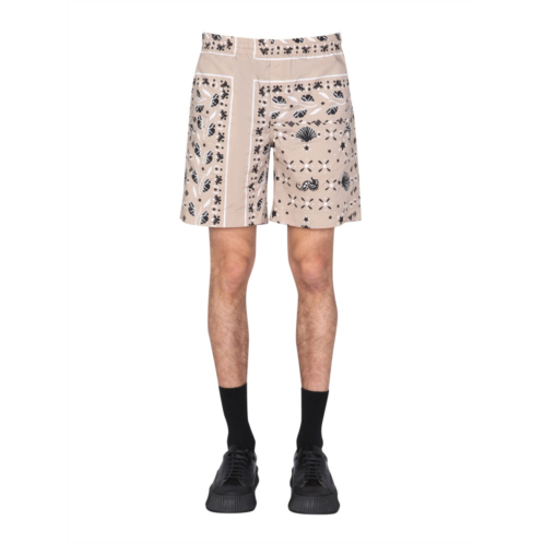 MSGM paisley pattern bermuda