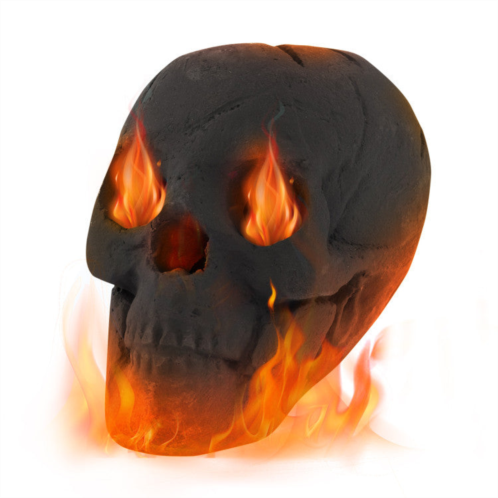 Hivvago halloween fire pit skull halloween decoration-beige