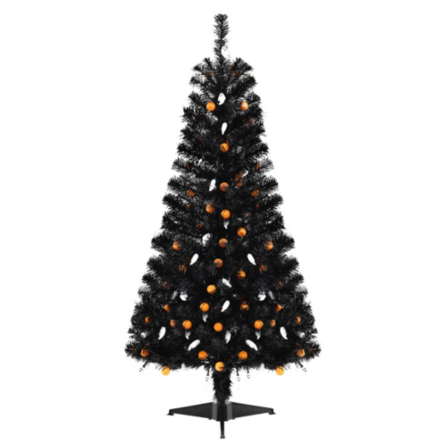 Hivvago 4.5 feet artificial halloween tree with 6 lighting modes and 5 musics