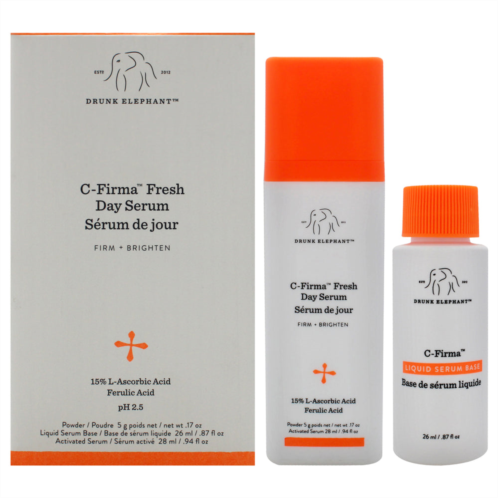 Drunk Elephant c-firma fresh day serum by for women - 2 pc 1.11oz day serum 0.87oz liquid serum base