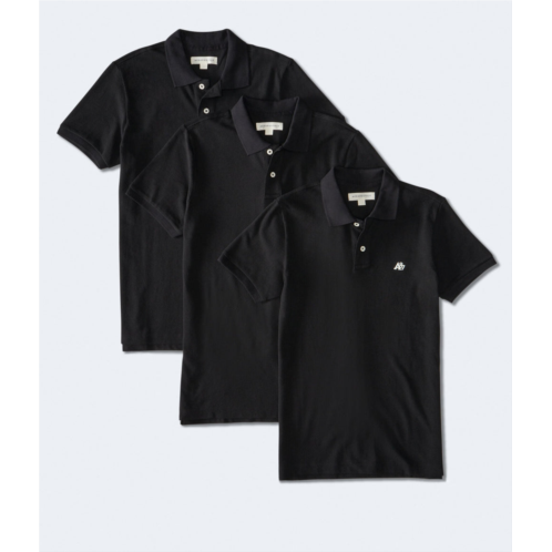 Aeropostale eco a87 logo pique polo 3-pack