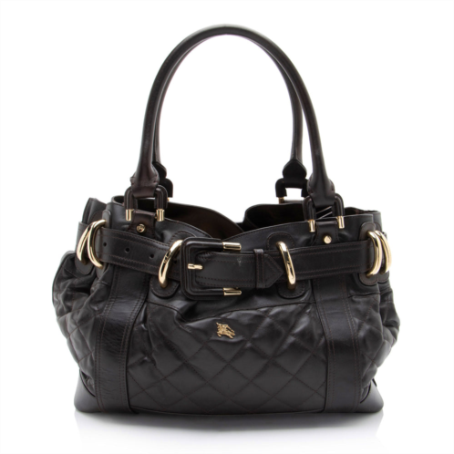 Burberry quilted leather beaton satchel