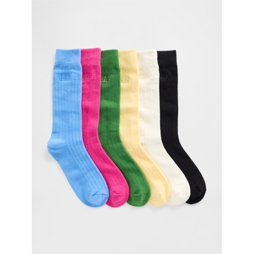 Gap CashSoft Logo Crew Socks Gift Set (7-Pack)
