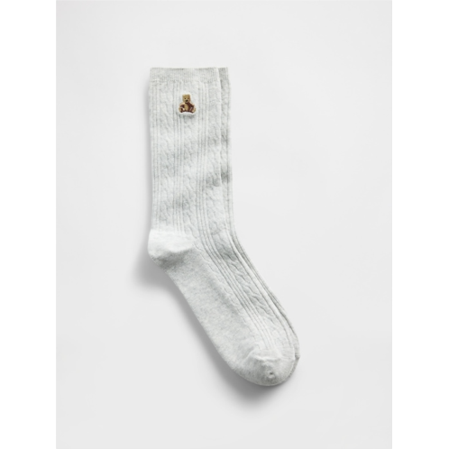 Gap Brannan Bear Cable-Knit Crew Socks
