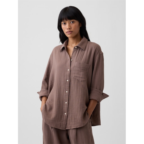 Gap Oversized Shirt in Gauze