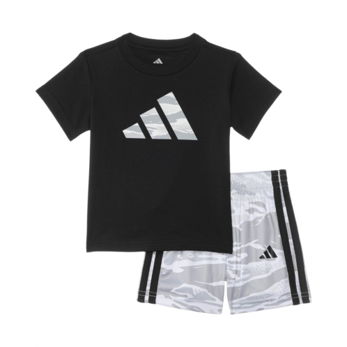 Adidas Kids Cotton Tee & AOP Camo Short Set (Infant)