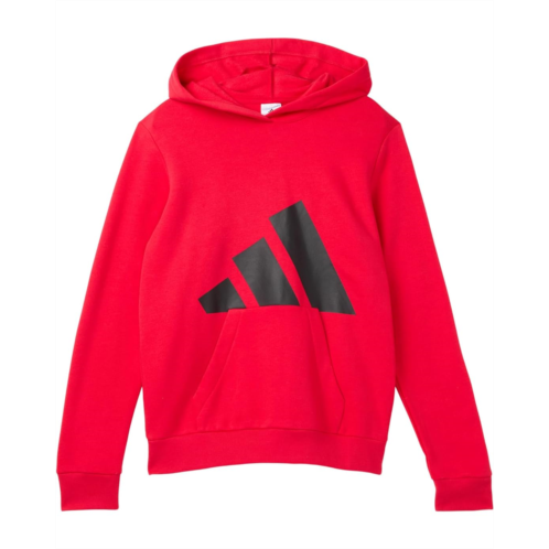 Adidas Kids Essential Big Logo Fleece Hooded Pullover (Big Kid)
