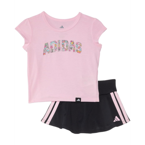 Adidas Kids Pleated Tee & Flounce Skort Set(Infant)