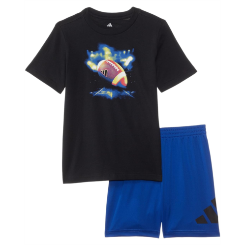 Adidas Kids Cotton Tee & Logo Short Set (Infant)