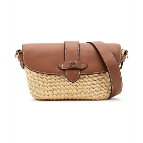 POLO Ralph Lauren Lauren Ralph Lauren Straw-Leather Small Lynden Shoulder Bag