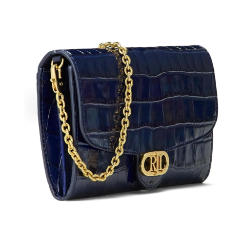 POLO RALPH LAUREN Croc-Embossed Medium Adair Crossbody