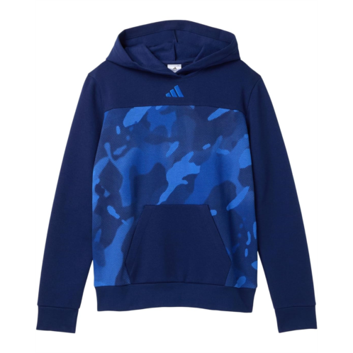 Adidas Kids All Over Printcolor Block Halftone Camo Hooded Pullover (Big Kid)
