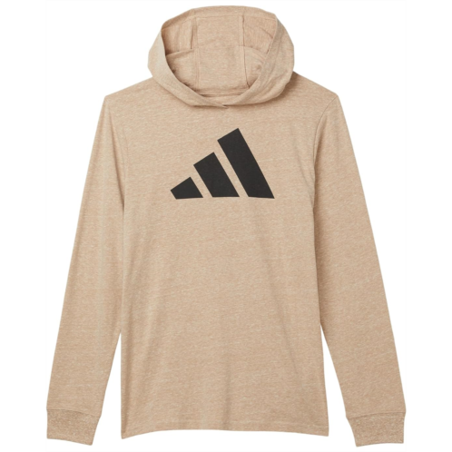Adidas Kids Snow Heather Hooded Tee (Big Kid)