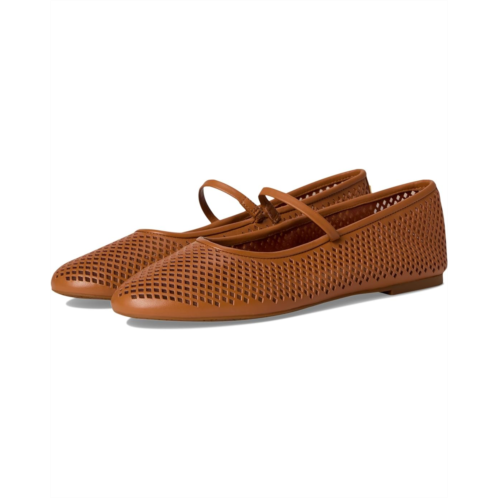 POLO RALPH LAUREN Jayna Perforated Leather Mary Jane Flats