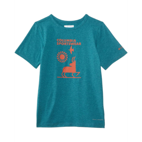 Boys Columbia Kids Tech Trail Short Sleeve Graphic Shirt (Little Kid/Big Kid)