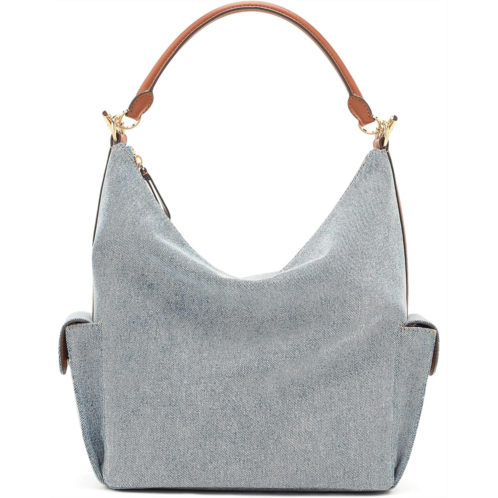 POLO Ralph Lauren Lauren Ralph Lauren Washed Denim Large Blaike Shoulder Bag