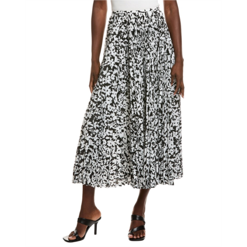 Michael Kors Collection floral poplin skirt