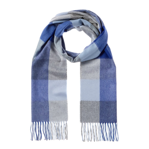Amicale cashmere buffalo check cashmere scarf