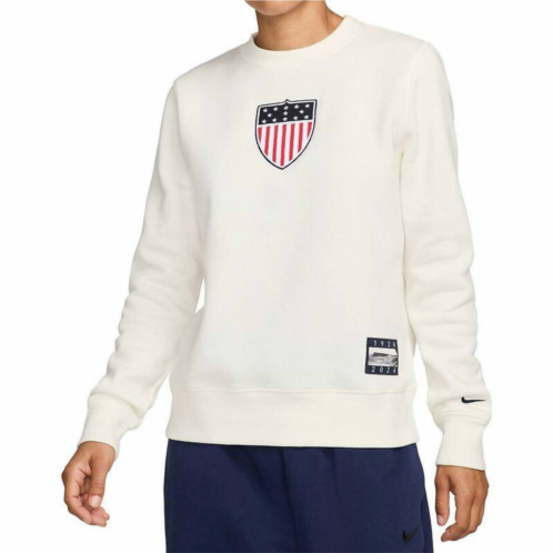 NIKE womens team usa phoenix pullover sweatshirt in white
