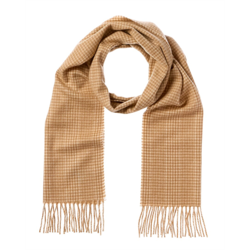 Amicale cashmere houndstooth cashmere scarf