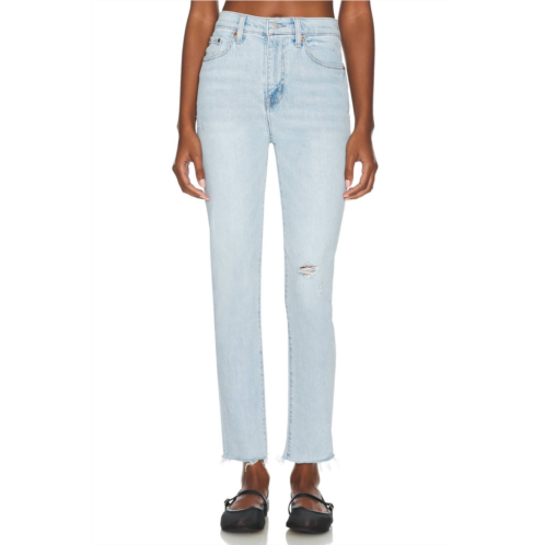 PISTOLA kate high rise vintage slim jean in monaco distressed