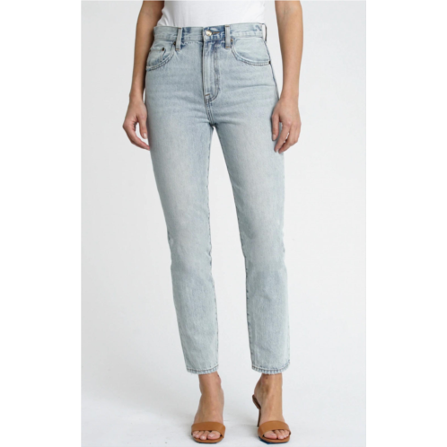 PISTOLA keaton high rise slim straight jean in blue