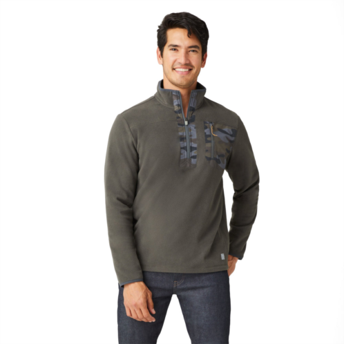 Free Country mens freecycle super soft microfleece 1/2 zip mock neck shirt