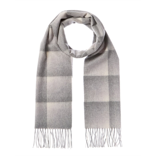 Amicale cashmere ombre grid cashmere scarf
