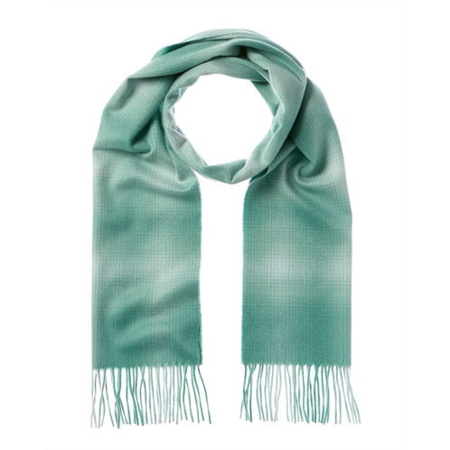 Amicale cashmere ombre windowpane cashmere scarf