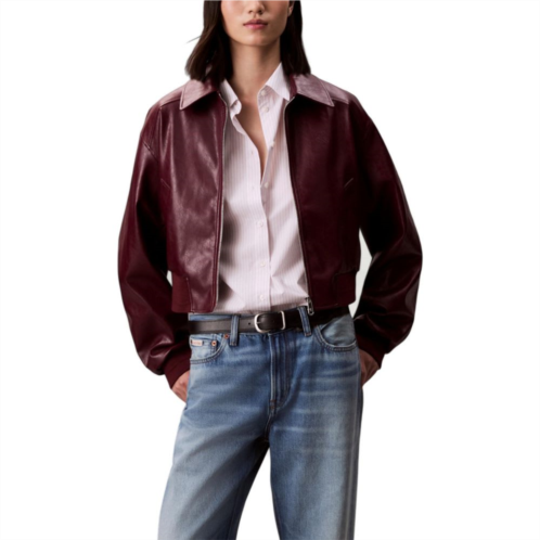 Calvin Klein Jeans leather womens jacket