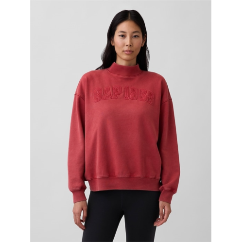 Gap Heavyweight French Terry Oversized Mockneck Sweatshirt