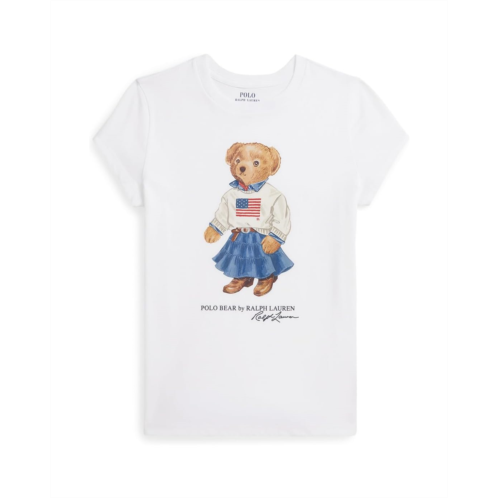 Girls Polo Ralph Lauren Kids Polo Bear Cotton Jersey Tee (Big Kid)