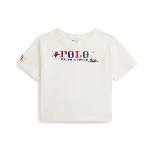 Polo Ralph Lauren Kids Logo Cotton Jersey Boxy Tee (Toddler/Little Kid)