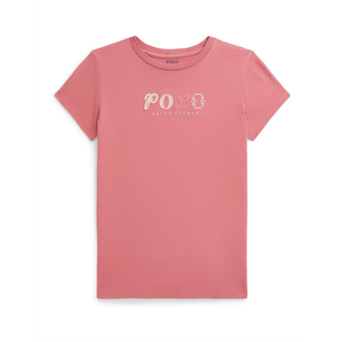 Girls Polo Ralph Lauren Kids Logo Cotton Jersey Tee (Toddler/Little Kid)