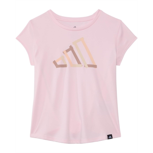 adidas Kids Cap Sleeve Poly Tee (Big Kid)
