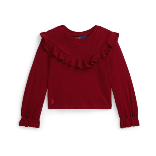 Polo Ralph Lauren Kids Ruffled Cotton-Modal Top (Toddler/Little Kid)