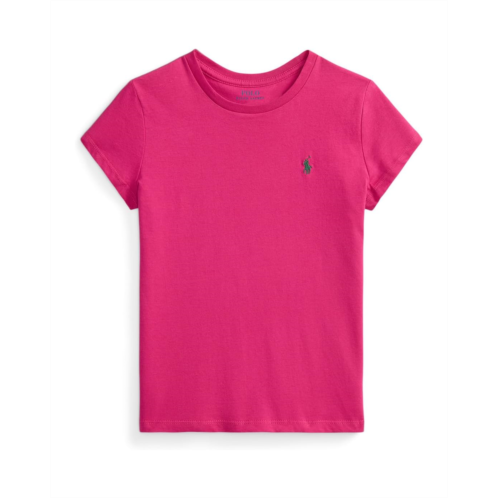Girls Polo Ralph Lauren Kids Cotton Jersey Crewneck Tee (Big Kid)