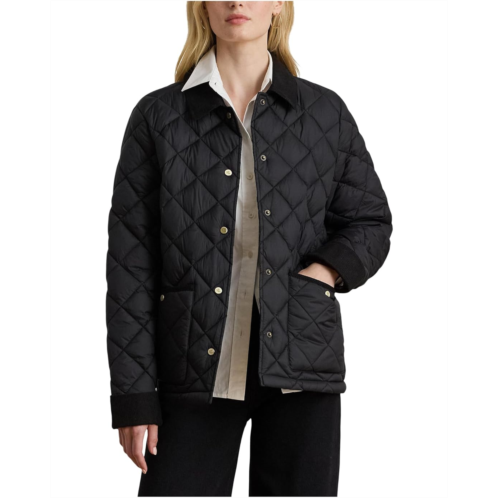 POLO Ralph Lauren Womens Lauren Ralph Lauren Soft Puffer Diamond Quilted Poly