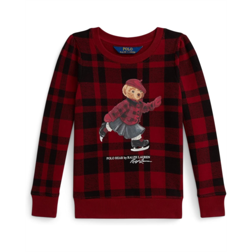 Polo Ralph Lauren Kids Plaid Polo Bear Fleece Sweatshirt (Toddler/Little Kid)