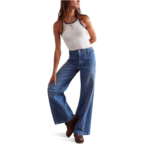 Womens Free People We The Free Libre Wide-Leg Jeans