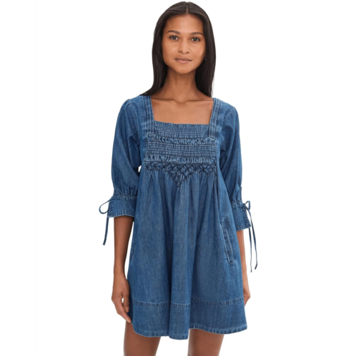 Womens Free People Sonora Denim Mini Dress