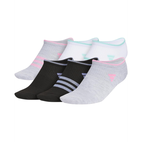 Girls adidas Kids Superlite 30 6-Pack No Show (Toddler/Little Kid/Big Kid/Adult)