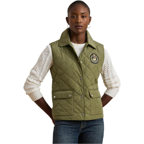 POLO Ralph Lauren Womens Lauren Ralph Lauren Quilt Vest W Crest 22