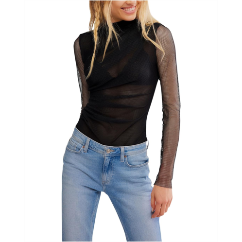 Womens Free People On My Way Bodysuit