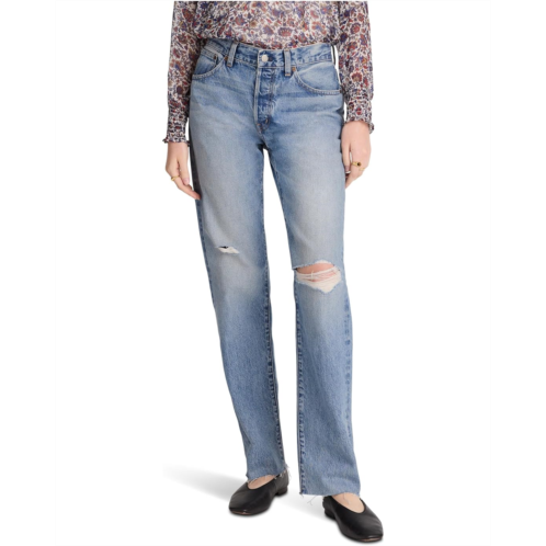 Womens Madewell Dean Easy Straight Jean in Nickelsville Wash