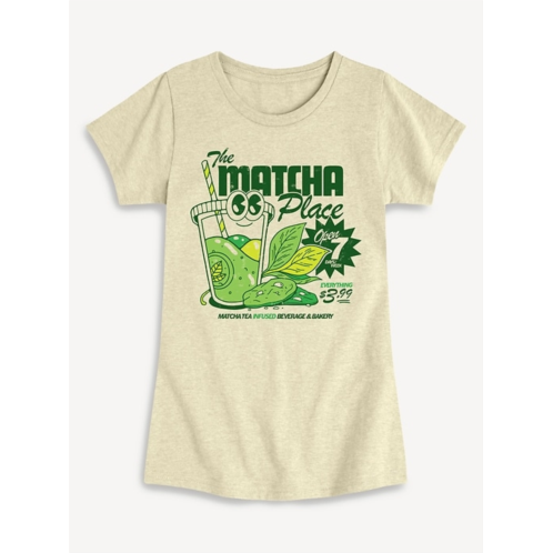 OldNavy Kawaii Matcha Fitted Short Sleeve T-Shirt For Girls